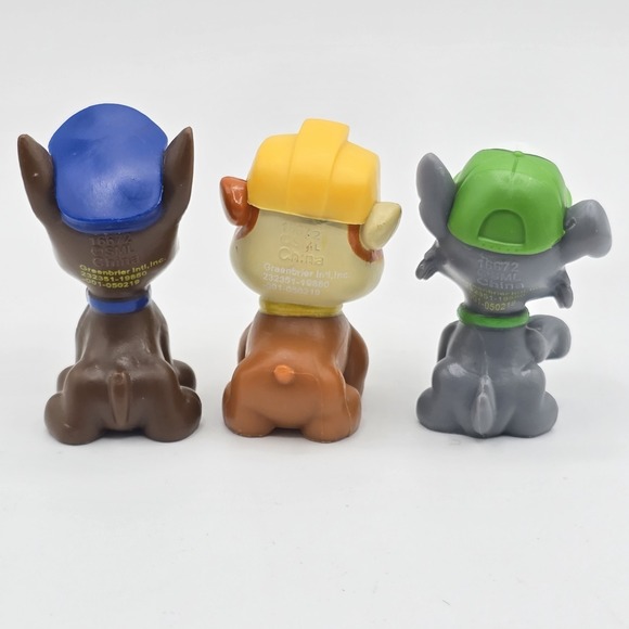 Paw Patrol Rubble Chase Rocky Mini Figure Loose 1.5" Figure Spin Master Lot - Picture 4 of 7